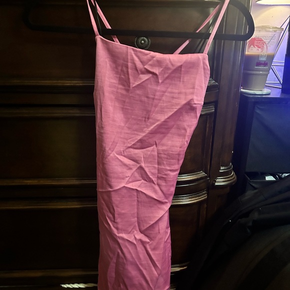 Pink Spaghetti Strap Dress - Picture 1 of 2
